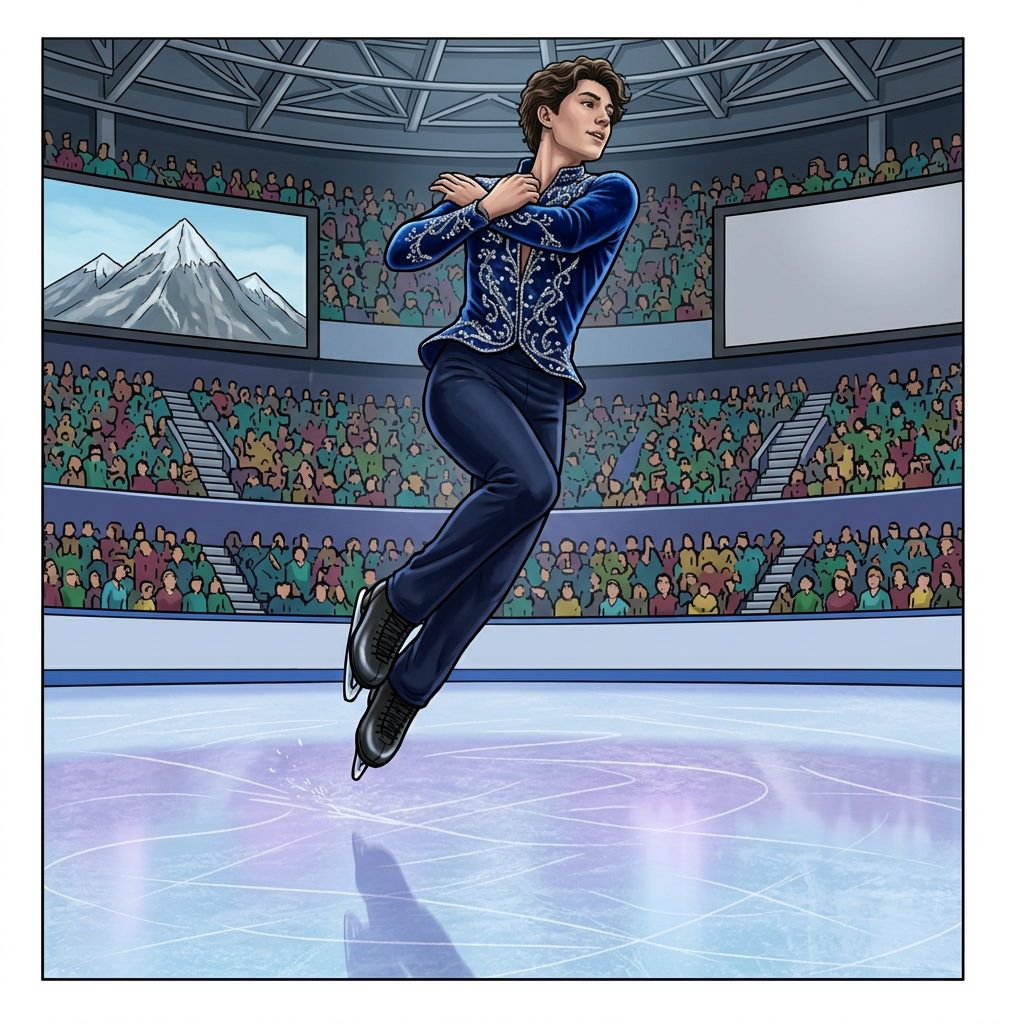 Full-colour reference for Men's Triple Axel Flight
