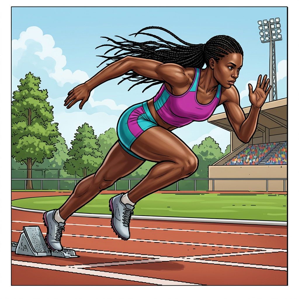 Full-colour reference for Women's Starting Blocks