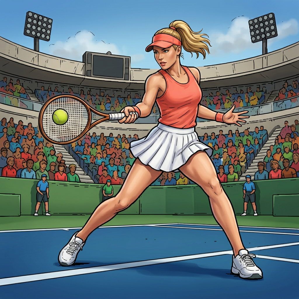 Full-colour reference for Women's Baseline Rally