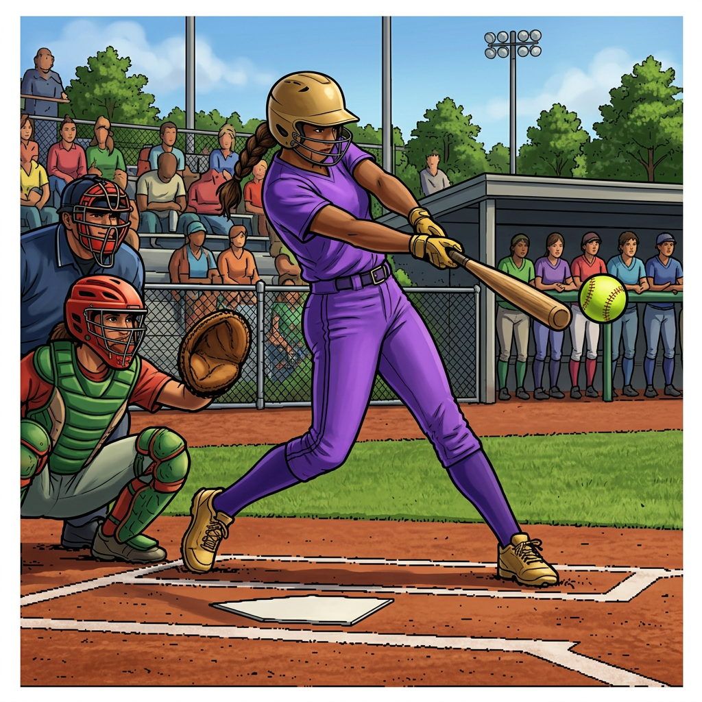 Full-colour reference for Women's Softball Power Swing