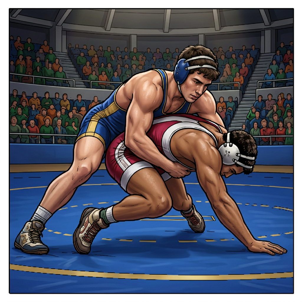 Full-colour reference for Wrestling Takedown