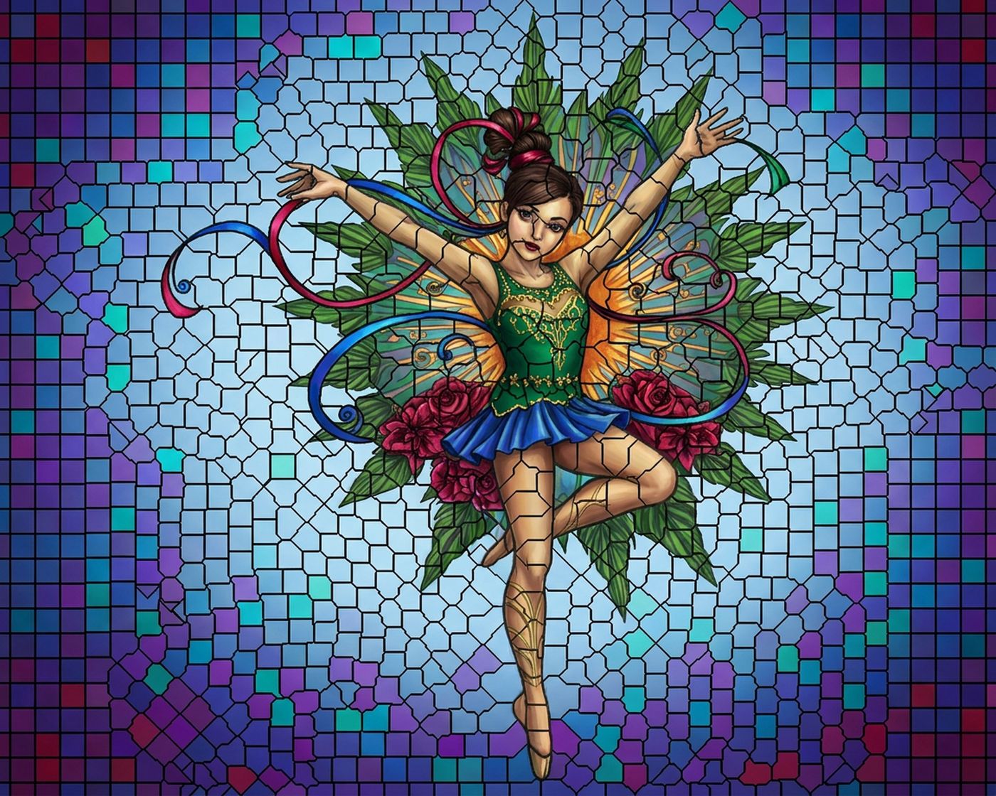 Full-colour reference for Ribbon Gymnast