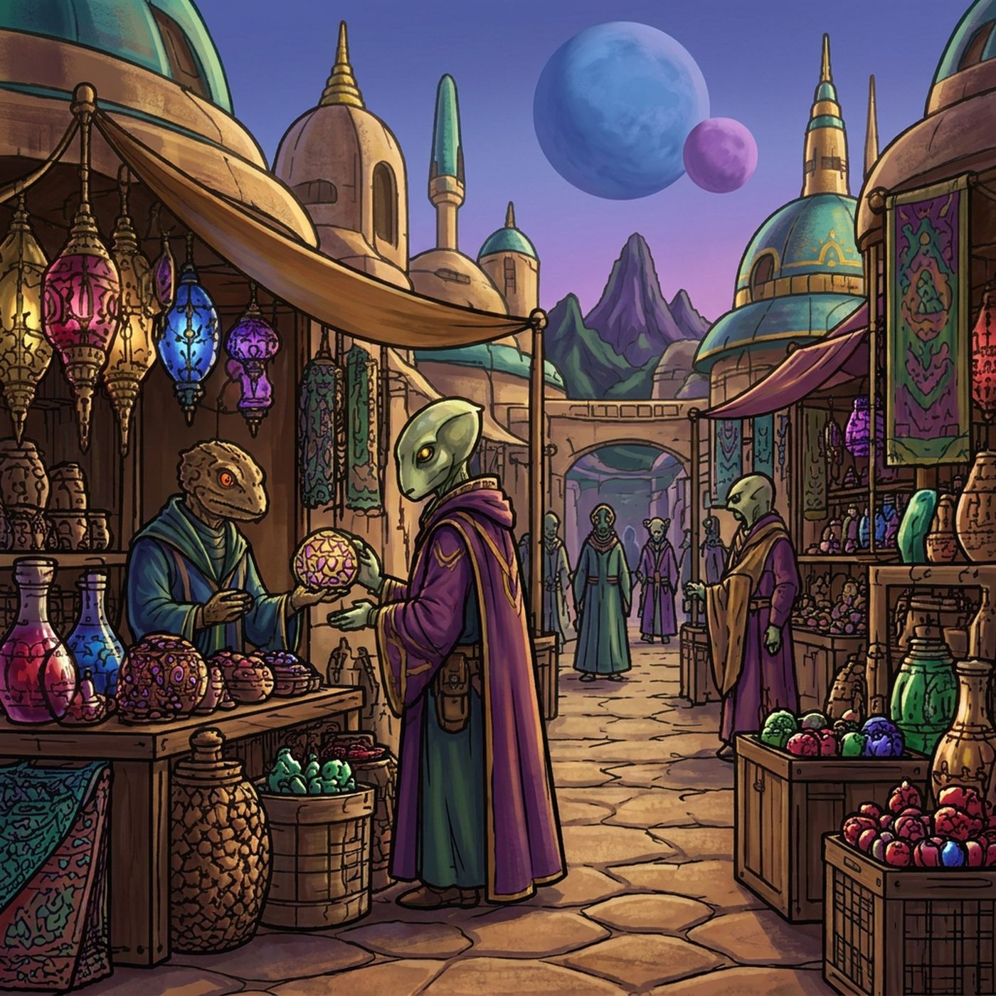 Full-colour reference for Alien Marketplace
