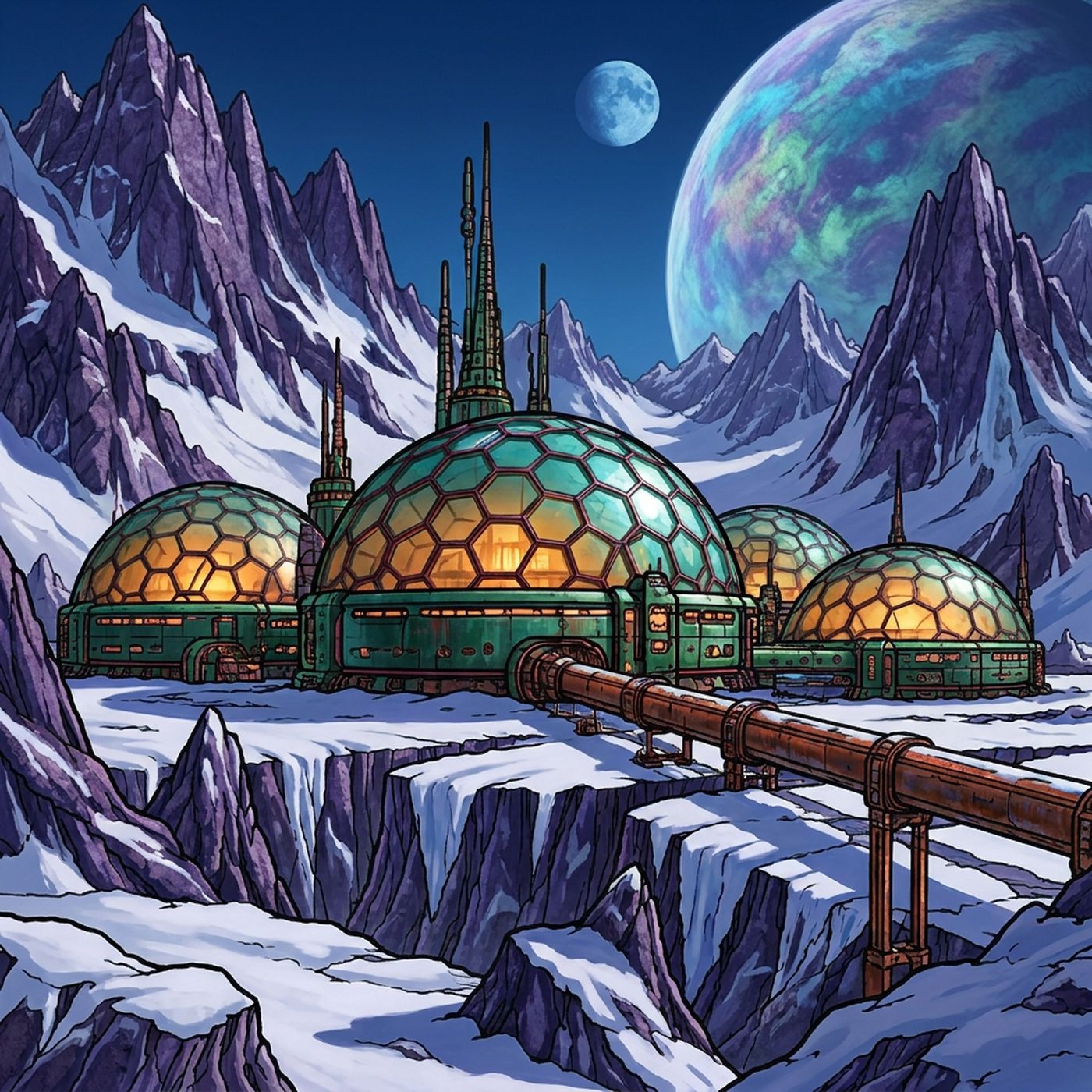 Full-colour reference for Ice Planet Outpost