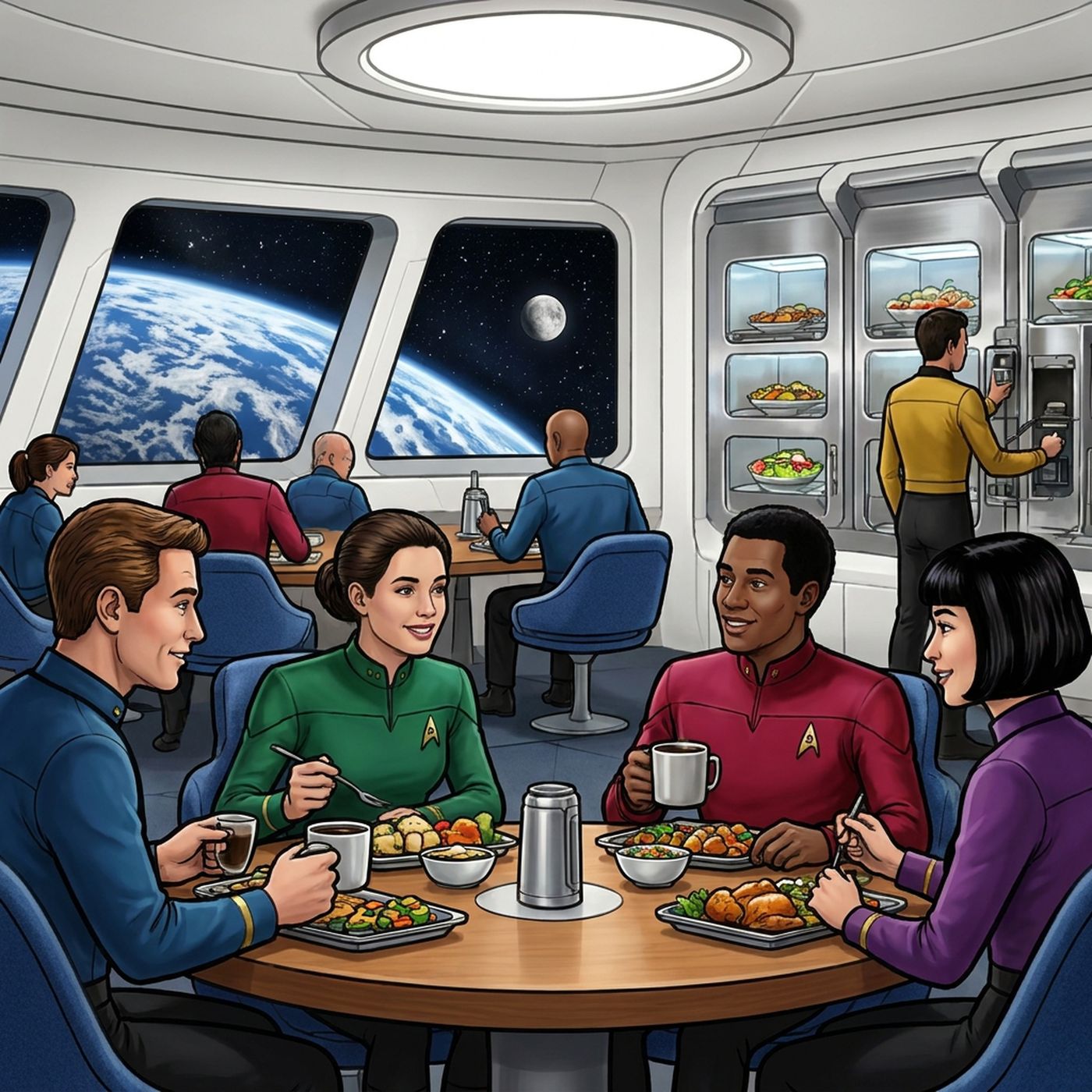 Full-colour reference for Mess Hall Dinner