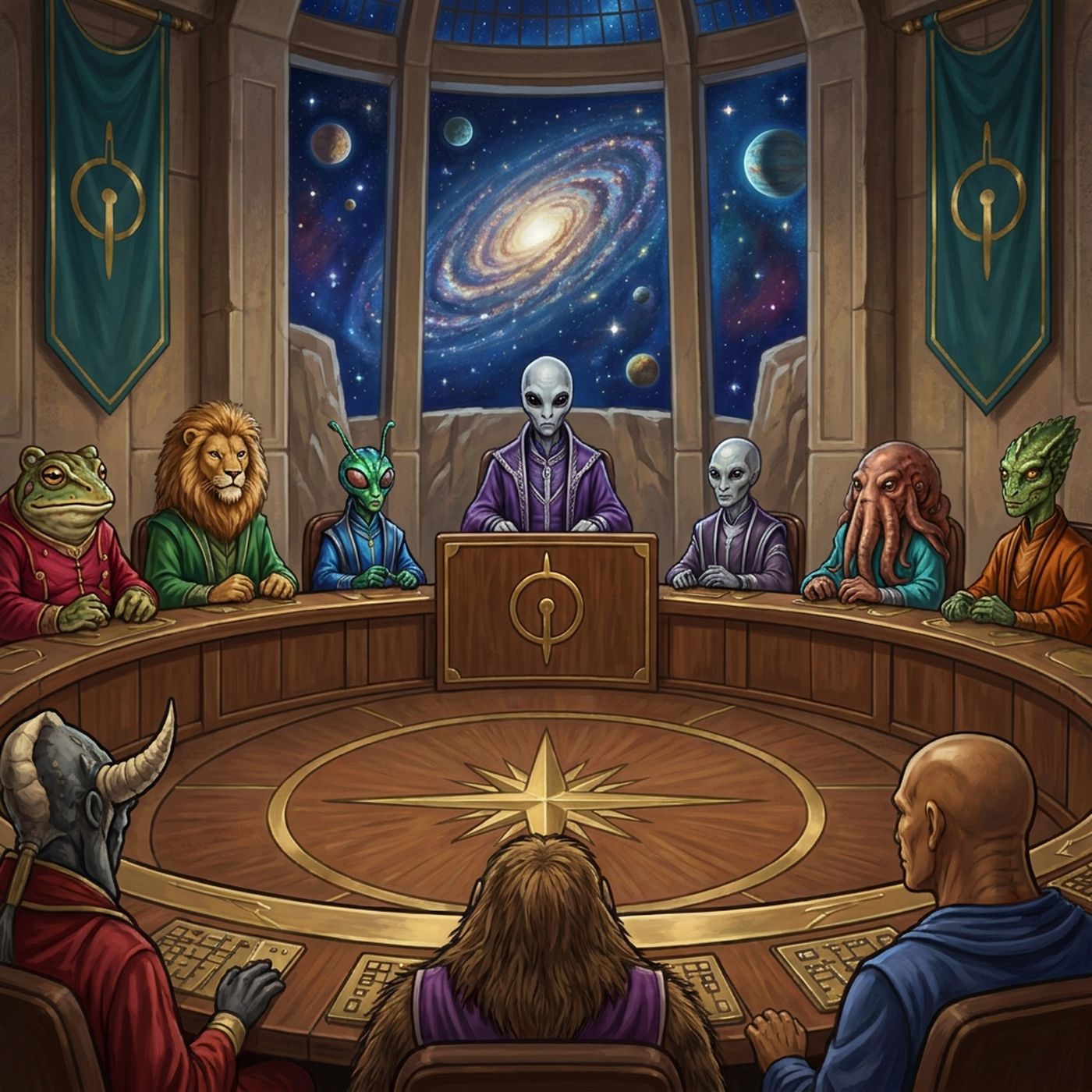 Full-colour reference for Galactic Council