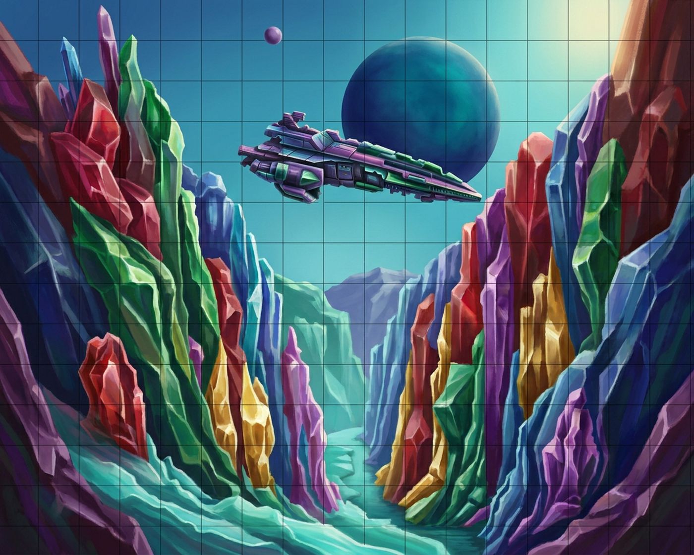 Full-colour reference for Crystal Canyon