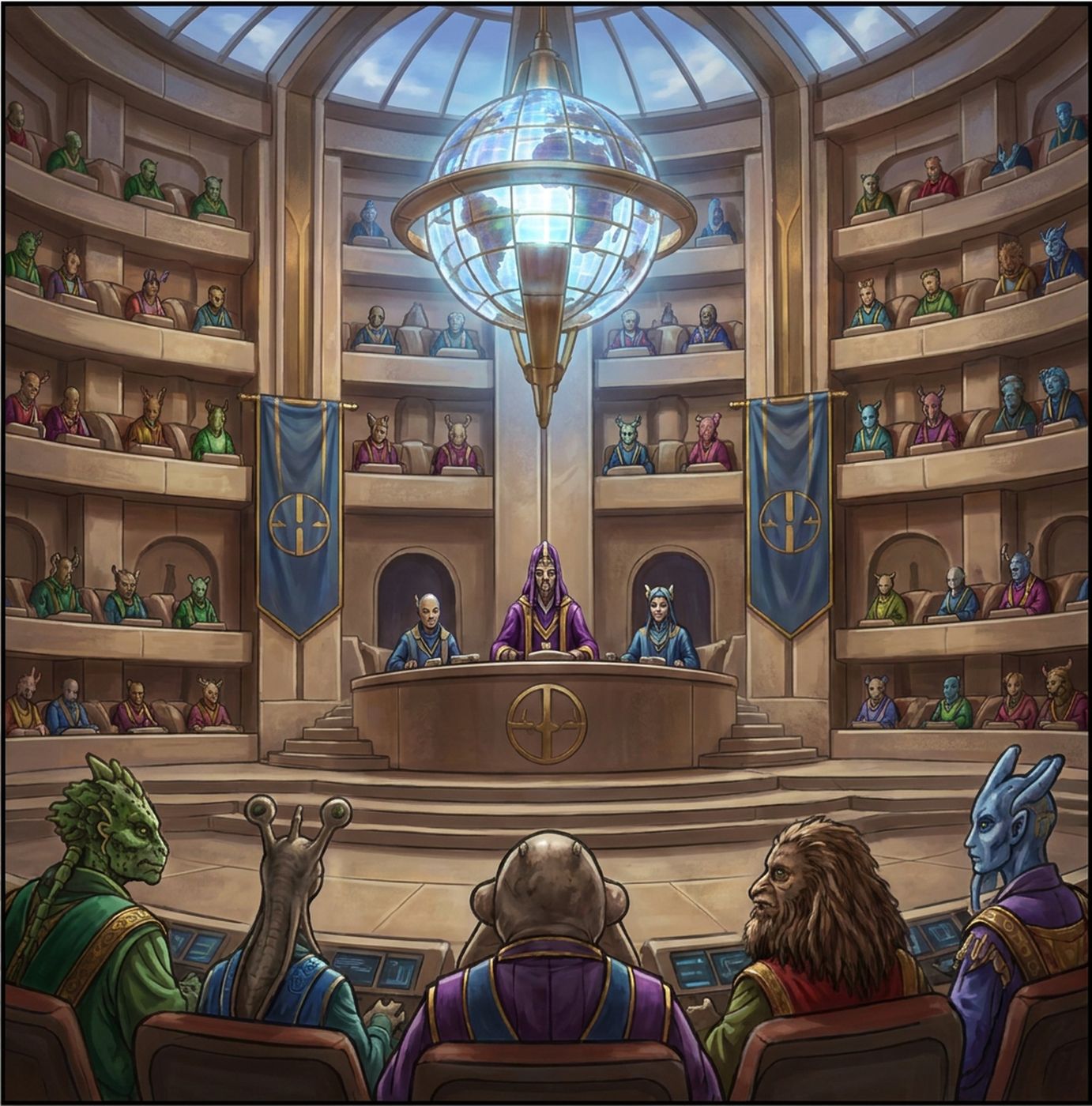 Full-colour reference for Galactic Senate