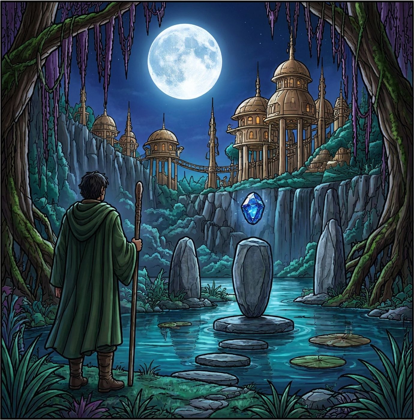 Full-colour reference for Moonlit Training Garden