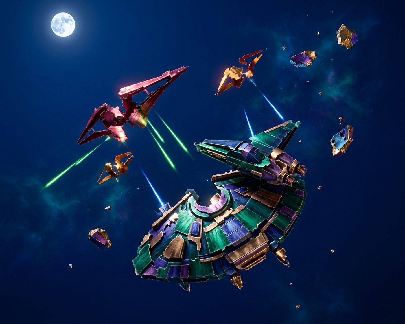 Full-colour reference for Starfighter Duel