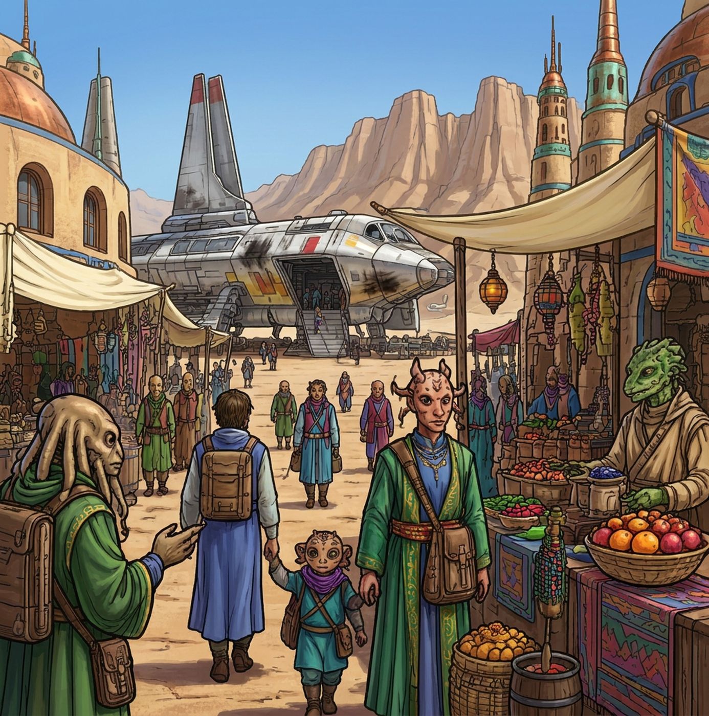 Full-colour reference for Desert Spaceport Market