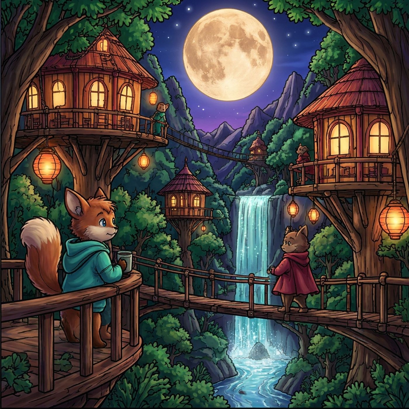 Full-colour reference for Forest Moon Village