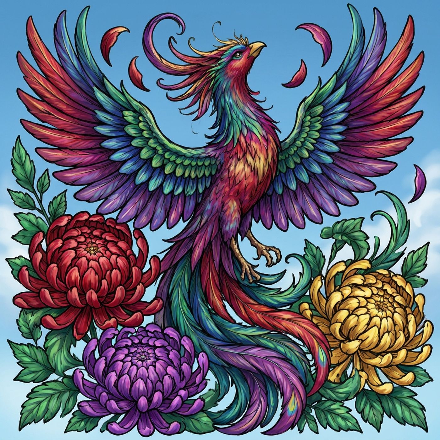 Full-colour reference for Phoenix Chrysanthemums