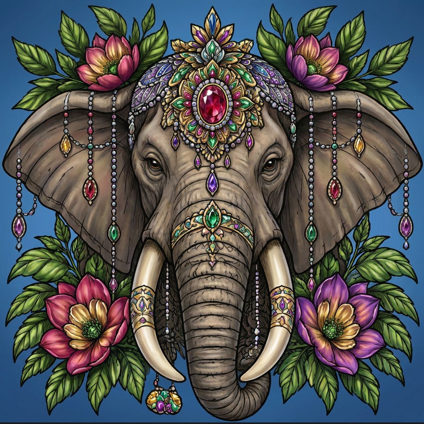 Full-colour reference for Jeweled Elephant