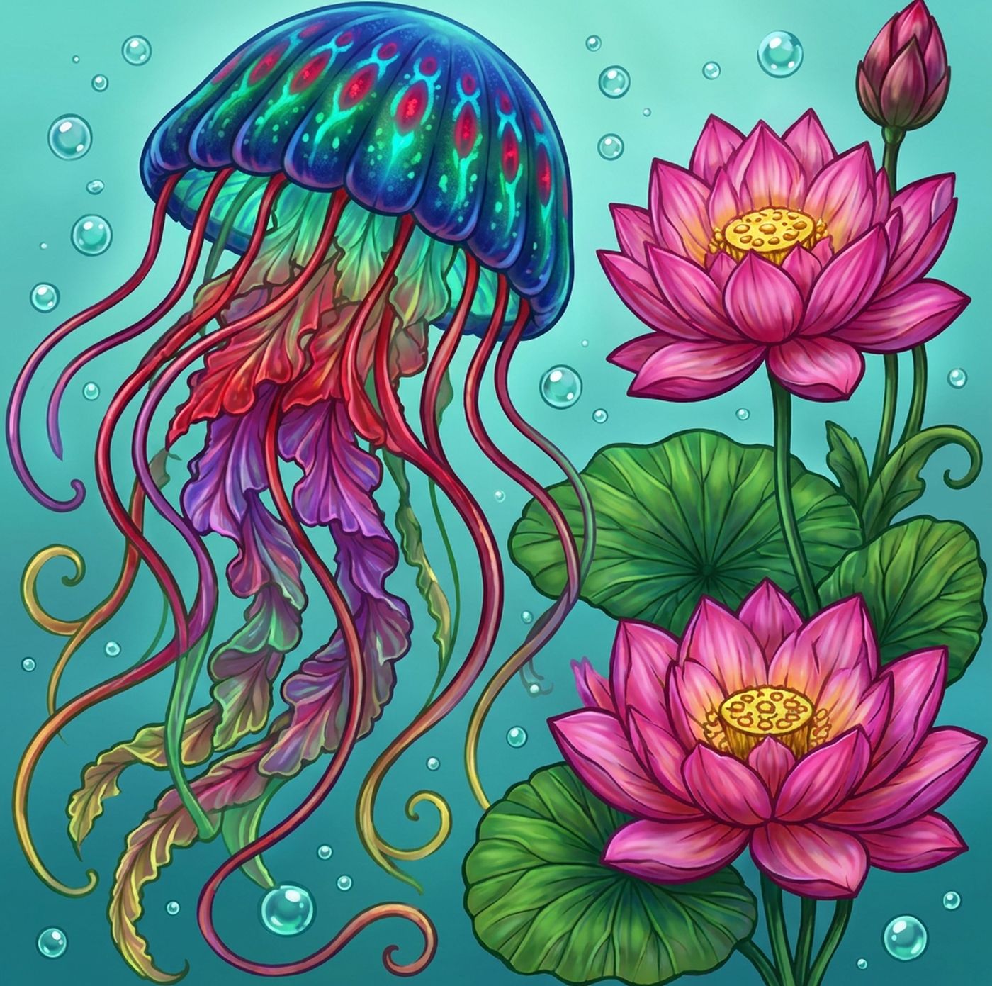 Full-colour reference for Jellyfish Lotus