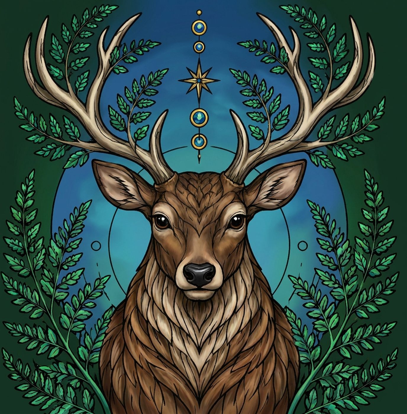 Full-colour reference for Fern Antler Stag