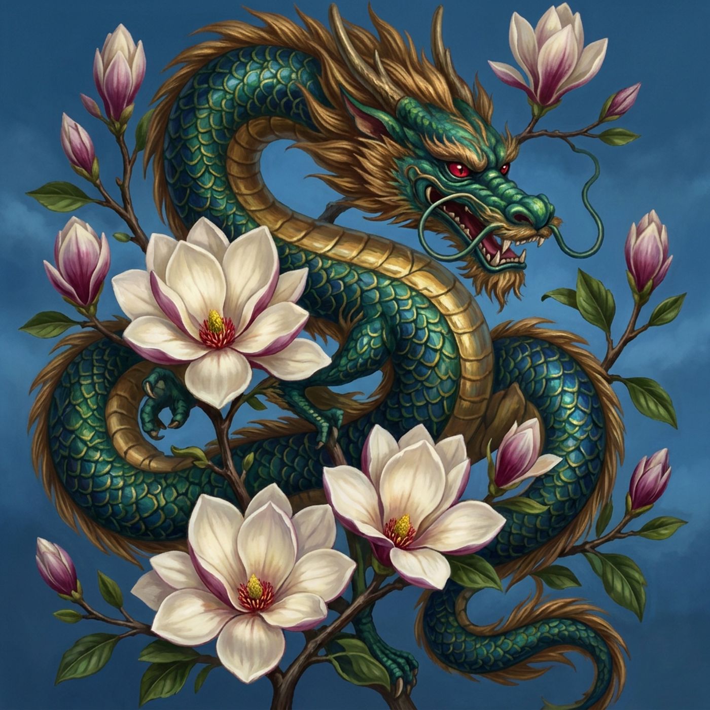Full-colour reference for Magnolia Dragon