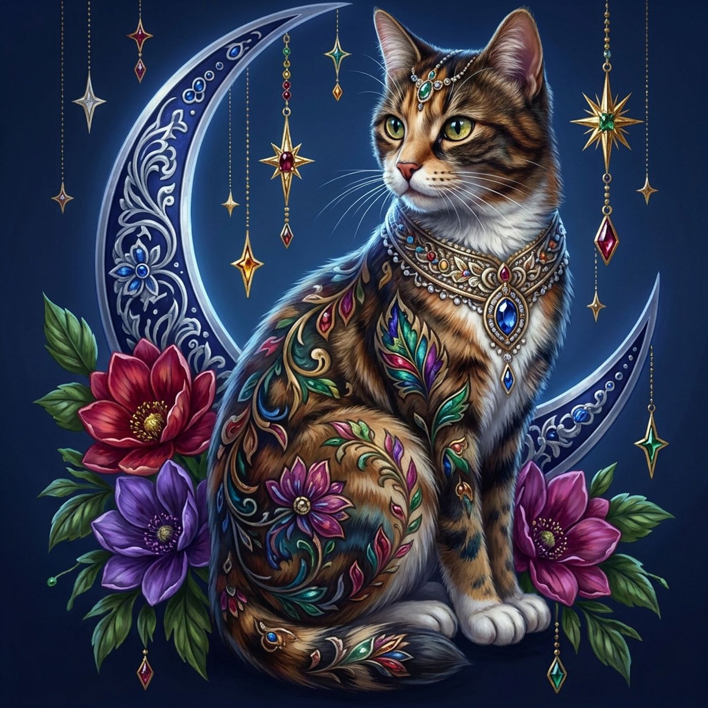 Full-colour reference for Moonlit Ornamental Cat