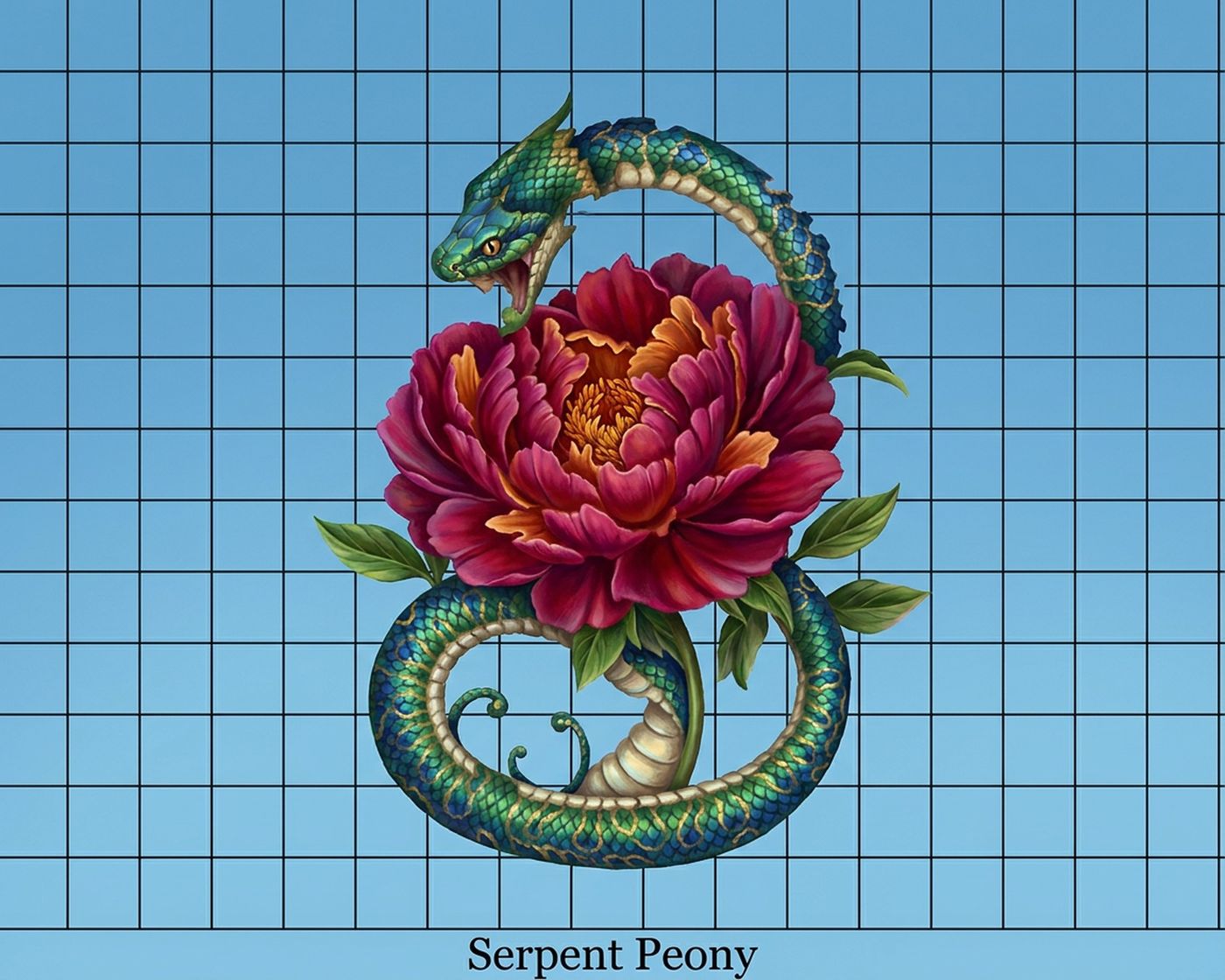 Full-colour reference for Serpent Peony