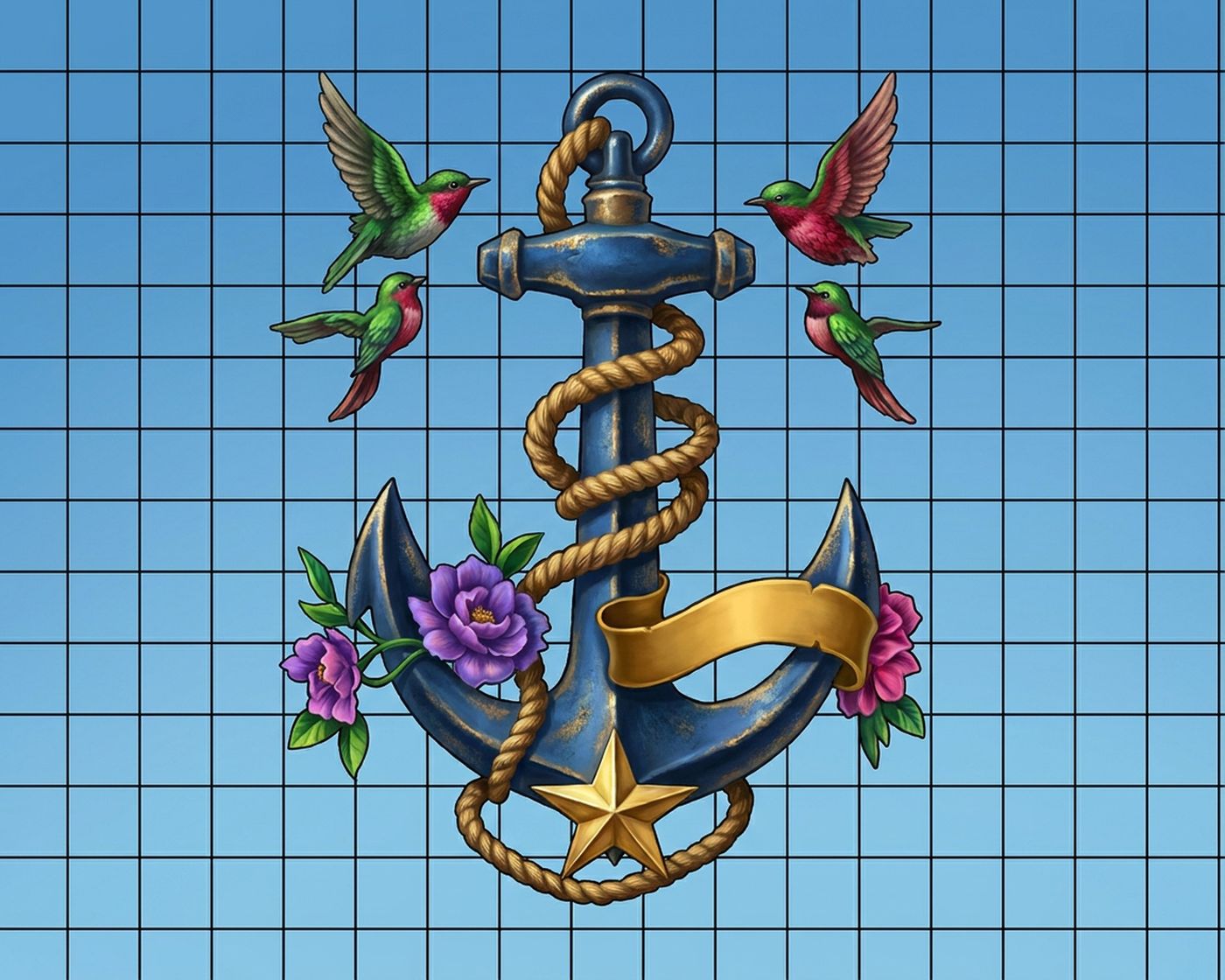 Full-colour reference for Anchor & Waves
