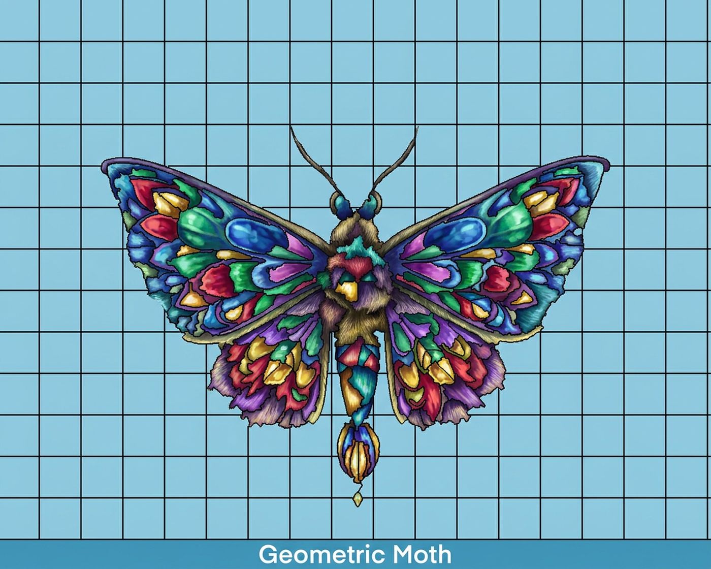 Full-colour reference for Geometric Moth