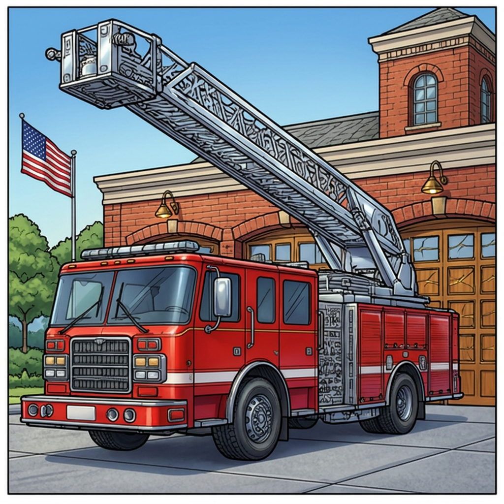 Full-colour reference for Firehouse Ladder Engine