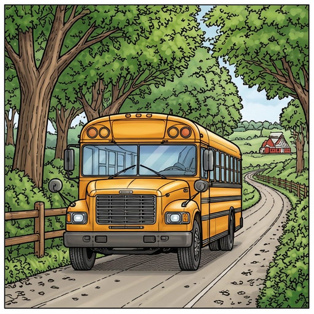 Full-colour reference for Country School Bus