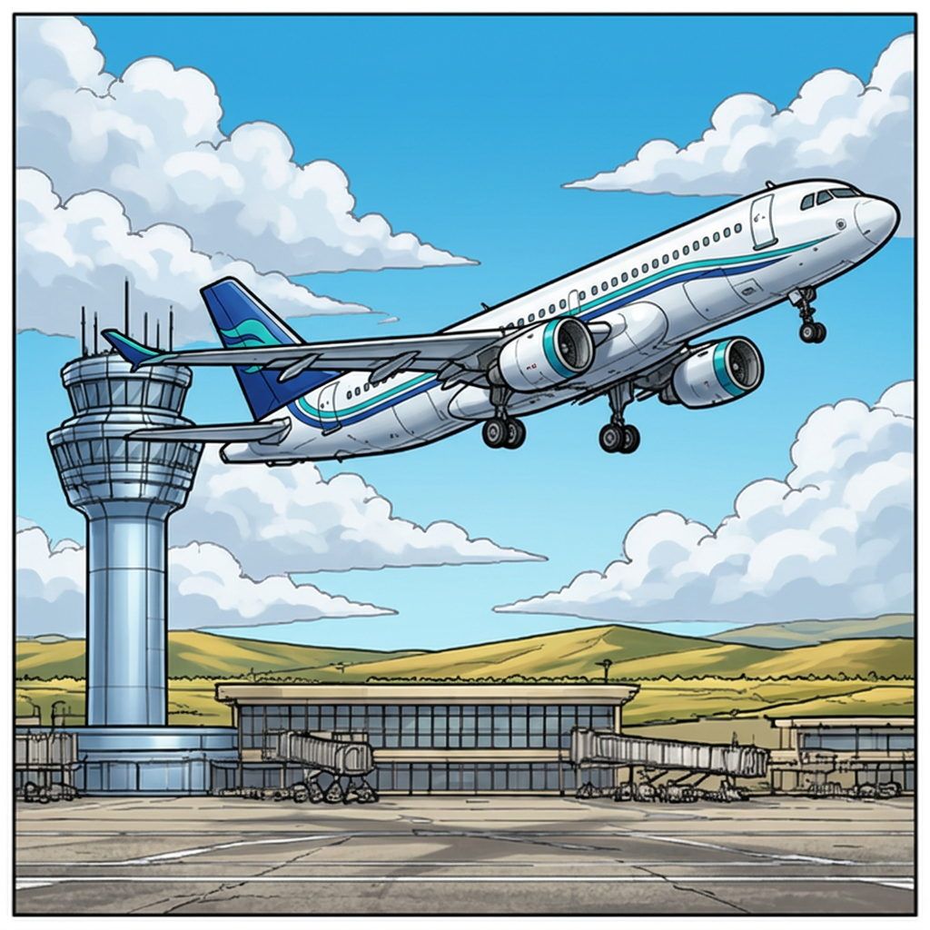 Full-colour reference for Airliner Takeoff