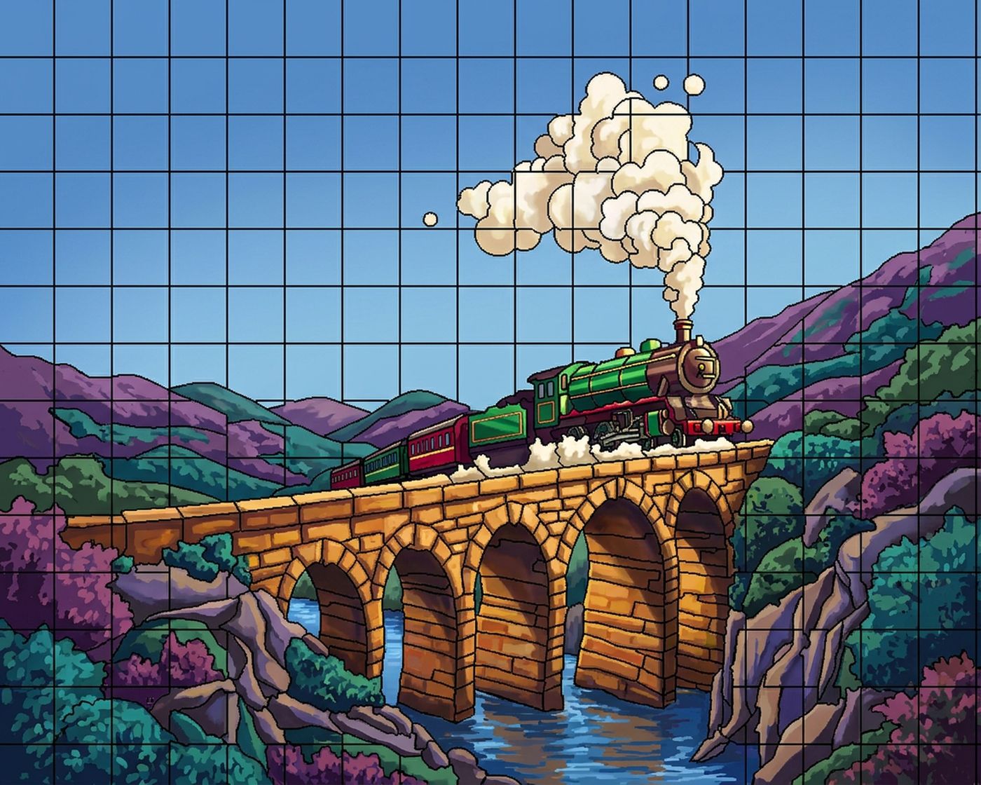 Full-colour reference for Viaduct Steam