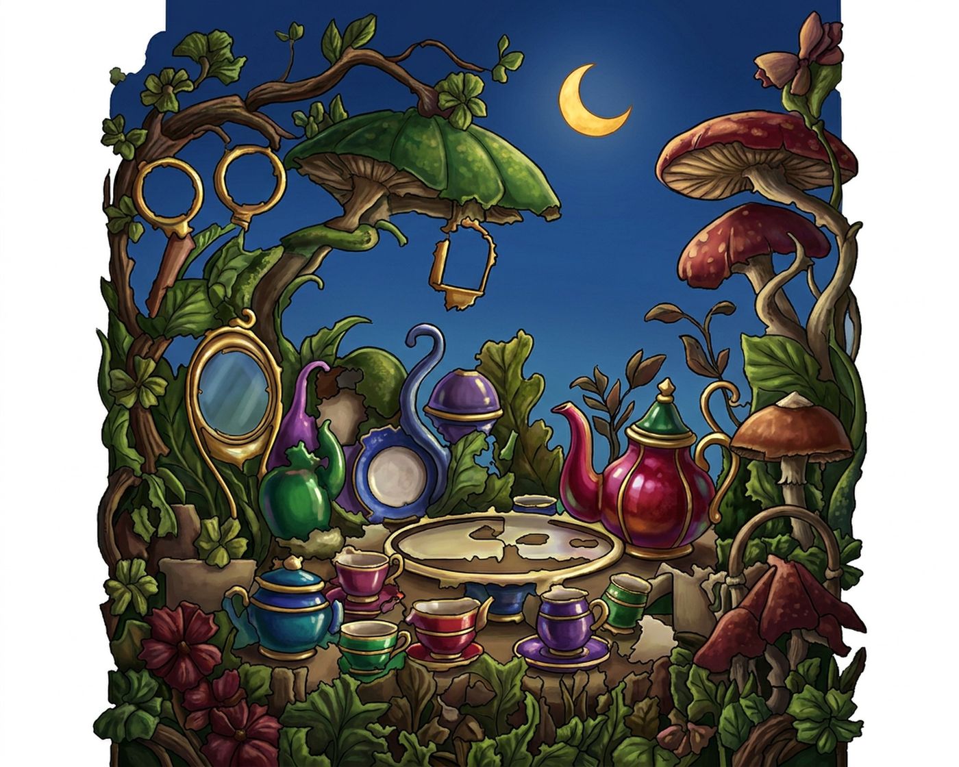 Full-colour reference for Mad Tea Party