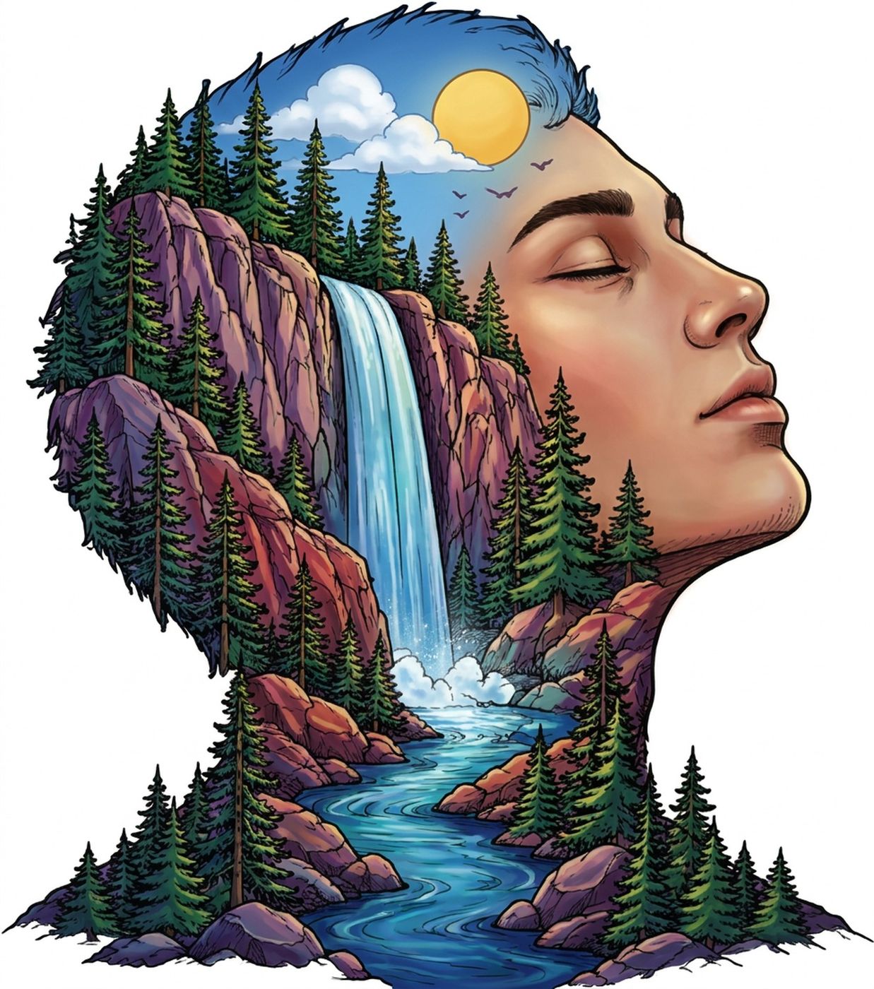 Full-colour reference for Waterfall Dreamer