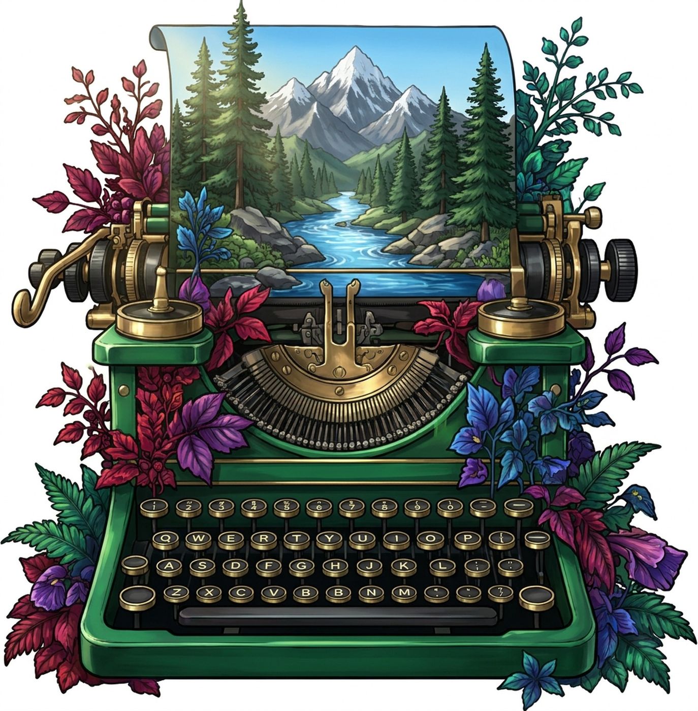 Full-colour reference for Typewriter Forest