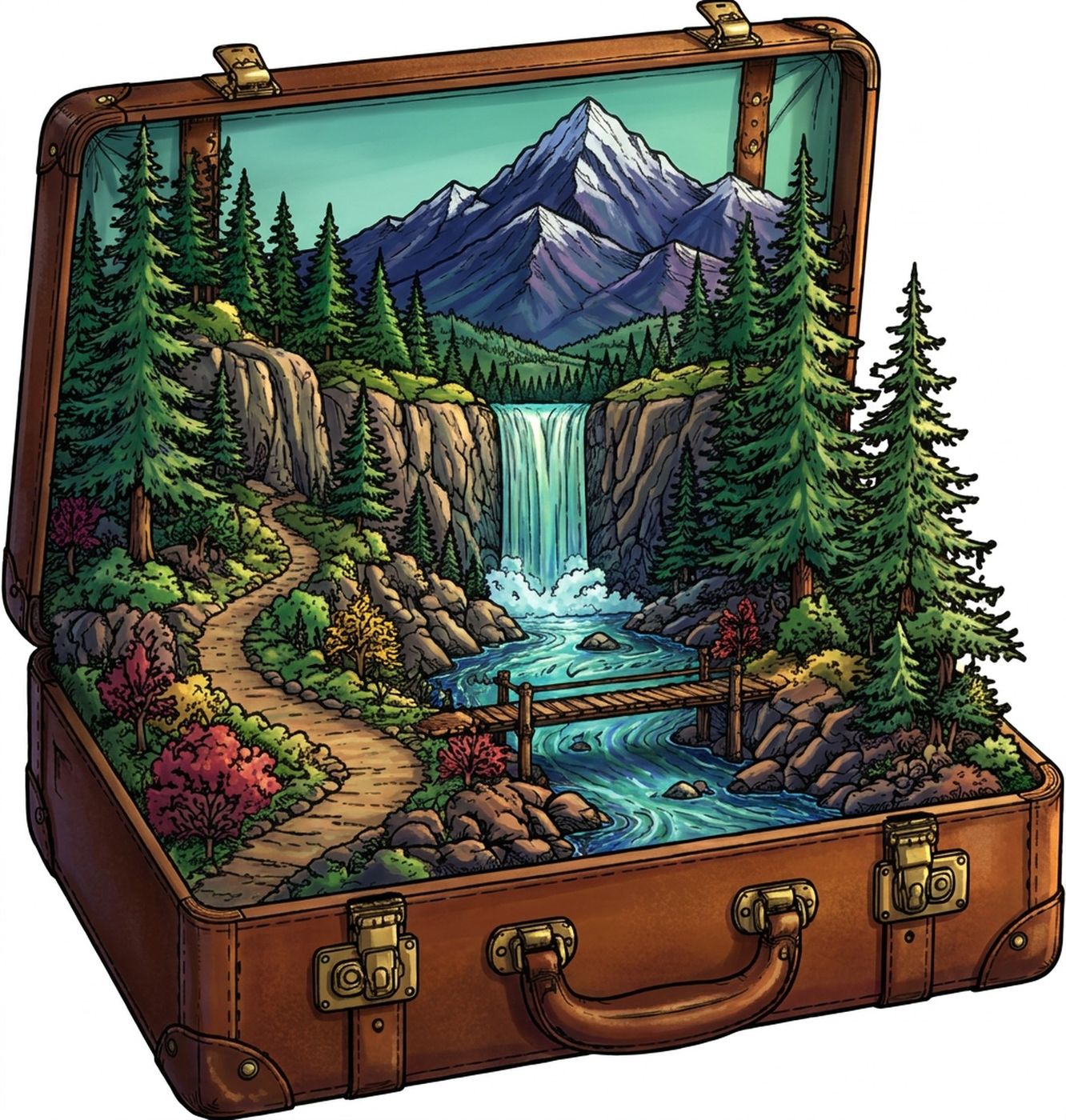 Full-colour reference for Forest Suitcase