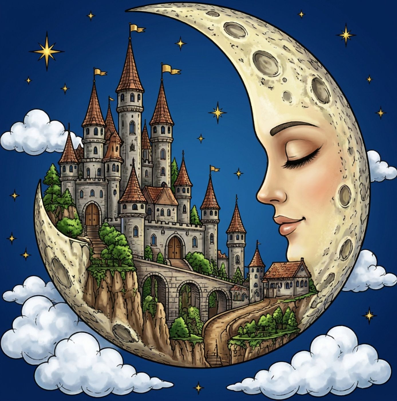 Full-colour reference for Castle on the Moon