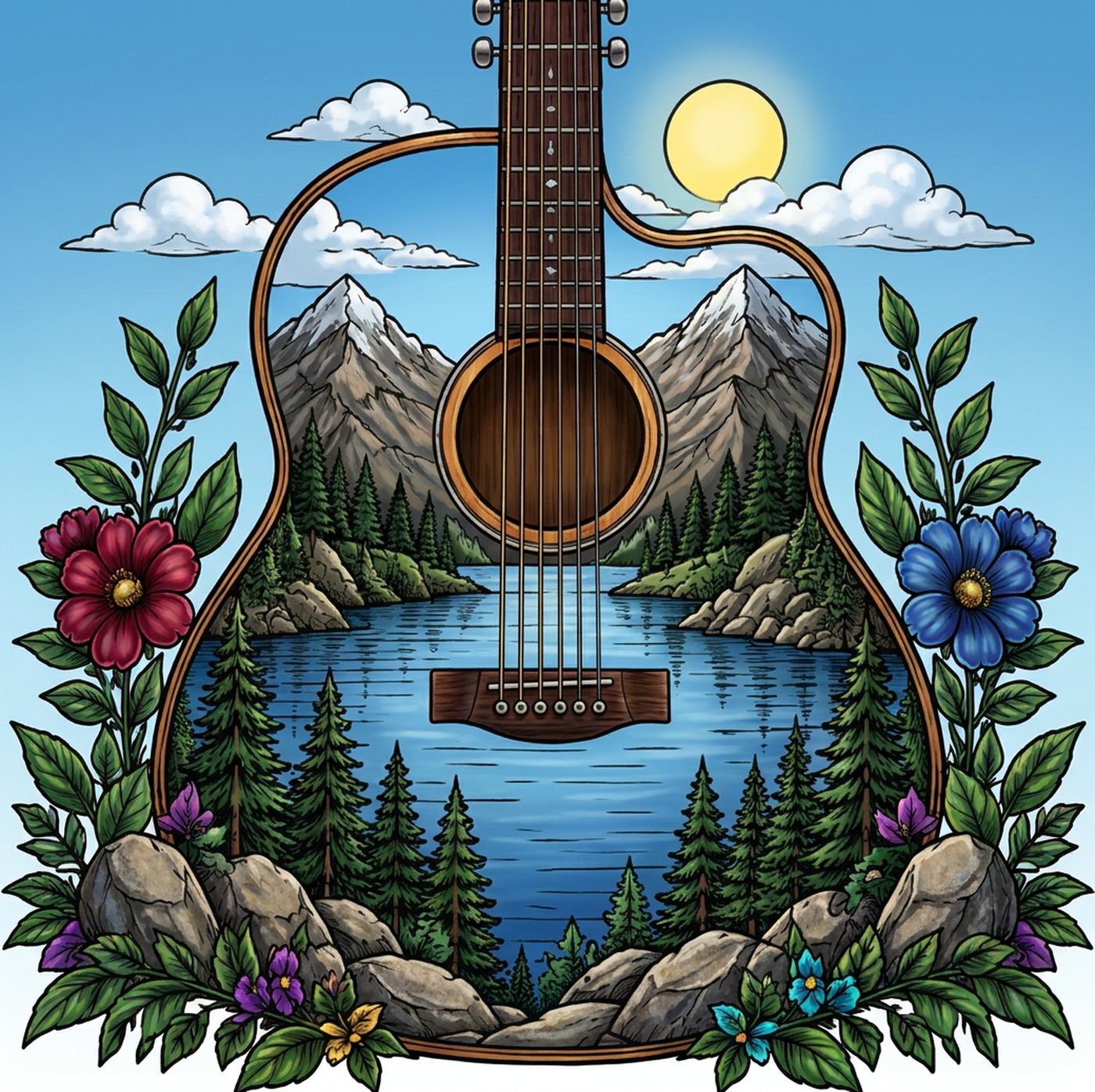 Full-colour reference for Mountain Guitar