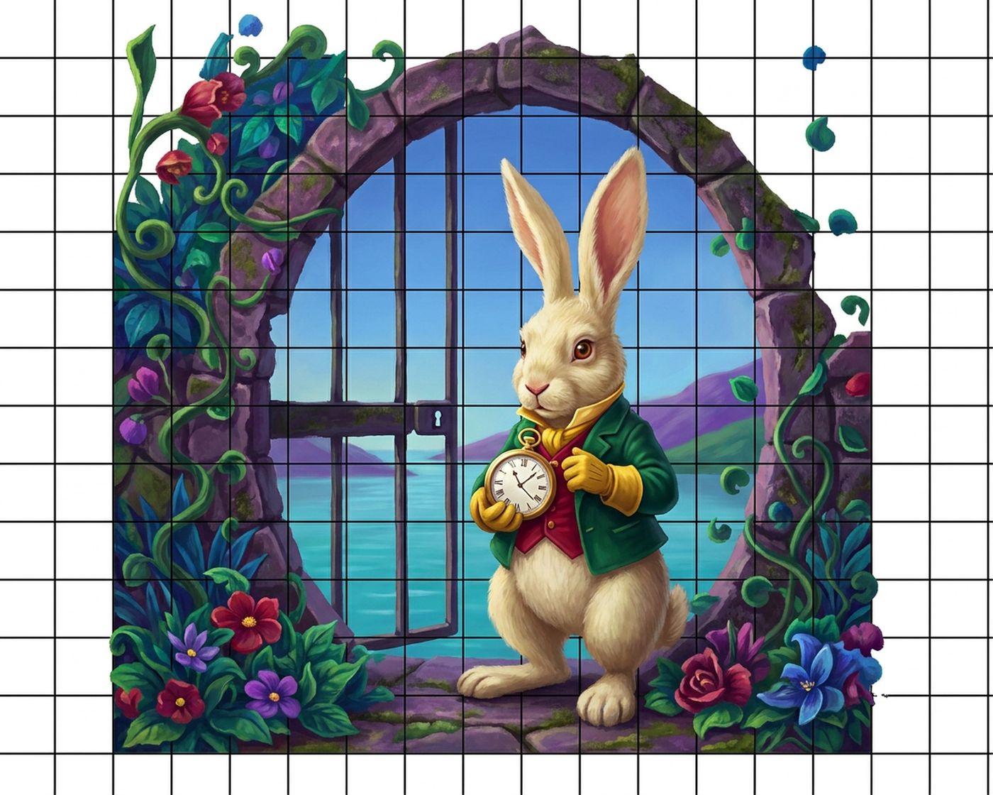 Full-colour reference for The White Rabbit