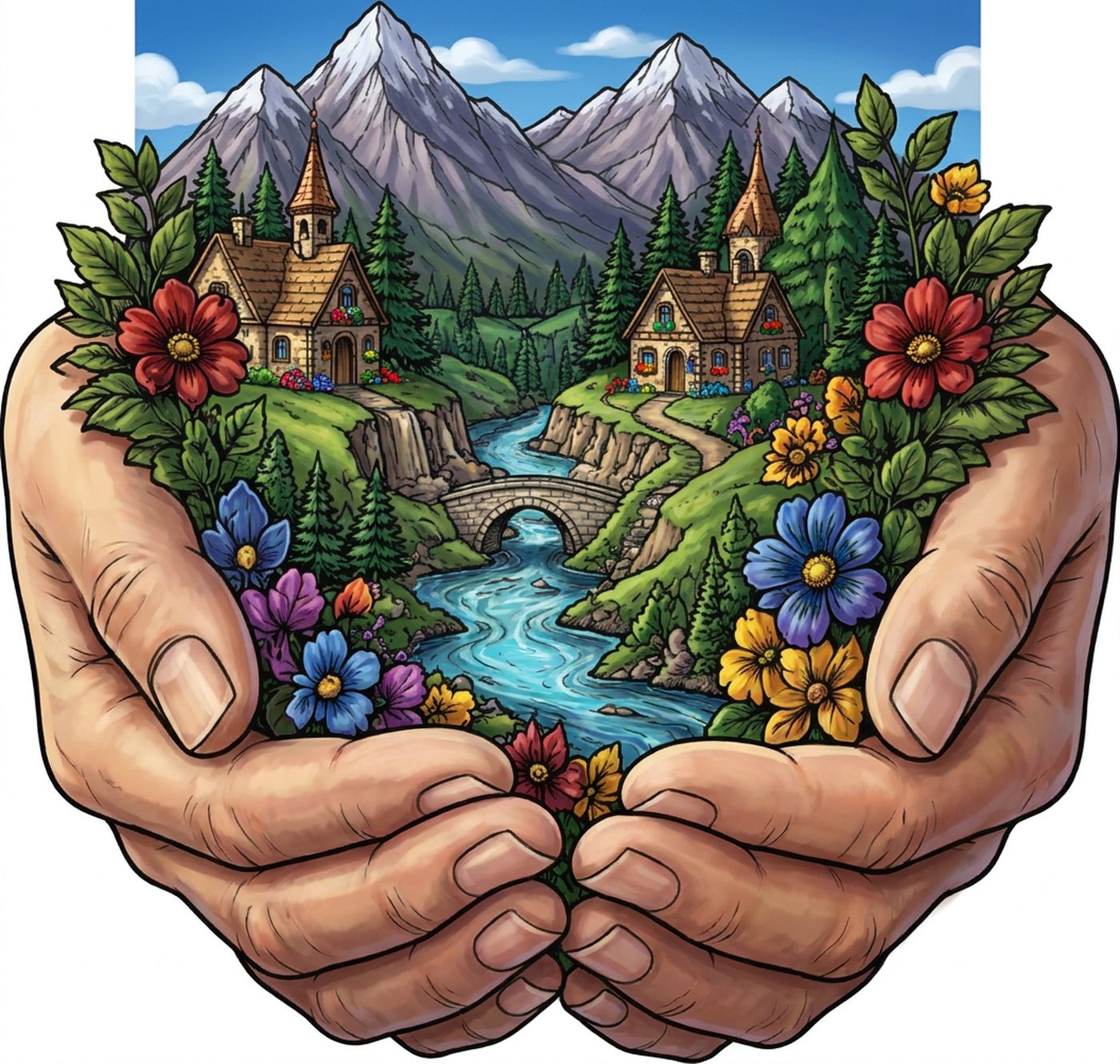 Full-colour reference for Valley in Her Hands