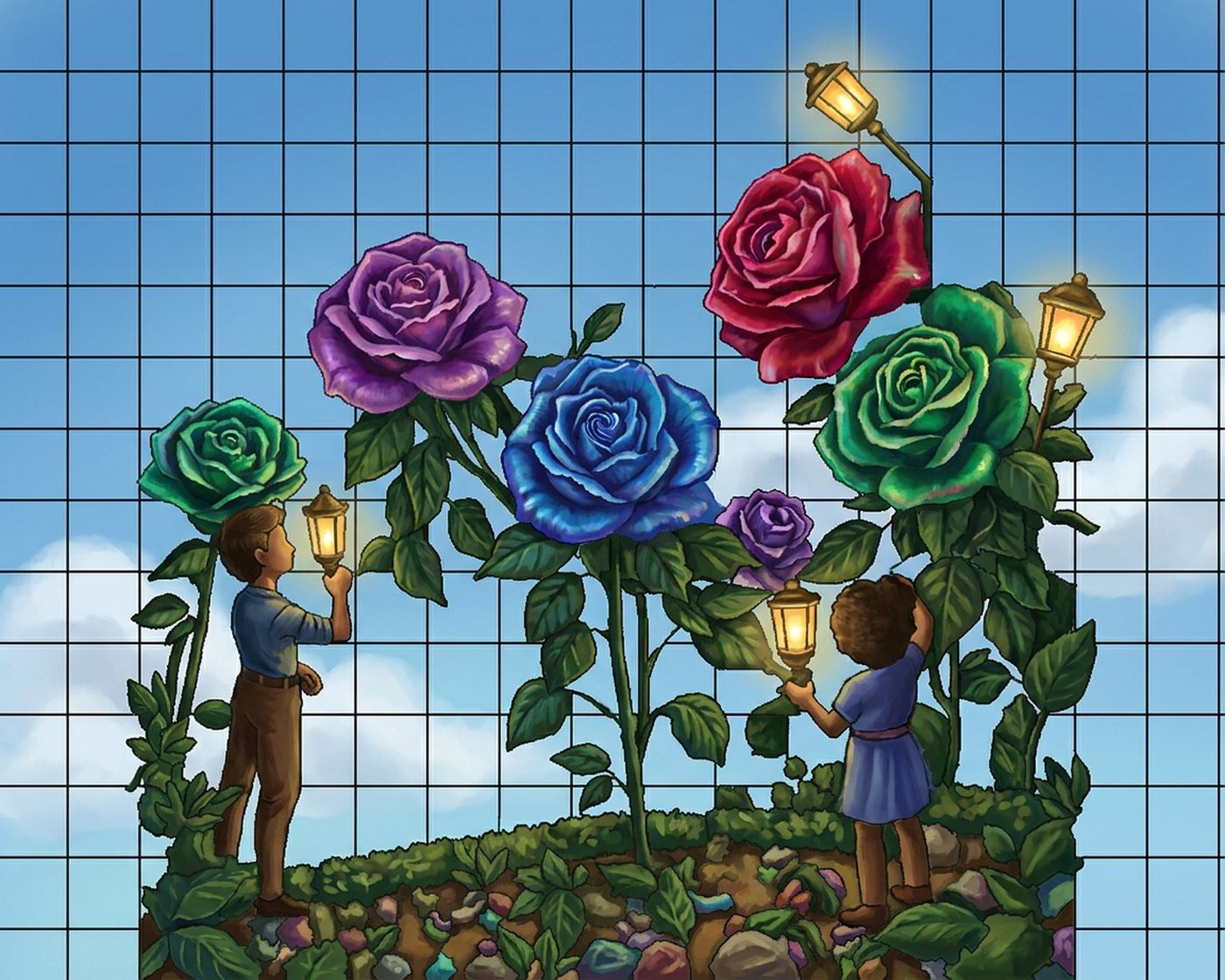 Full-colour reference for Painted Roses