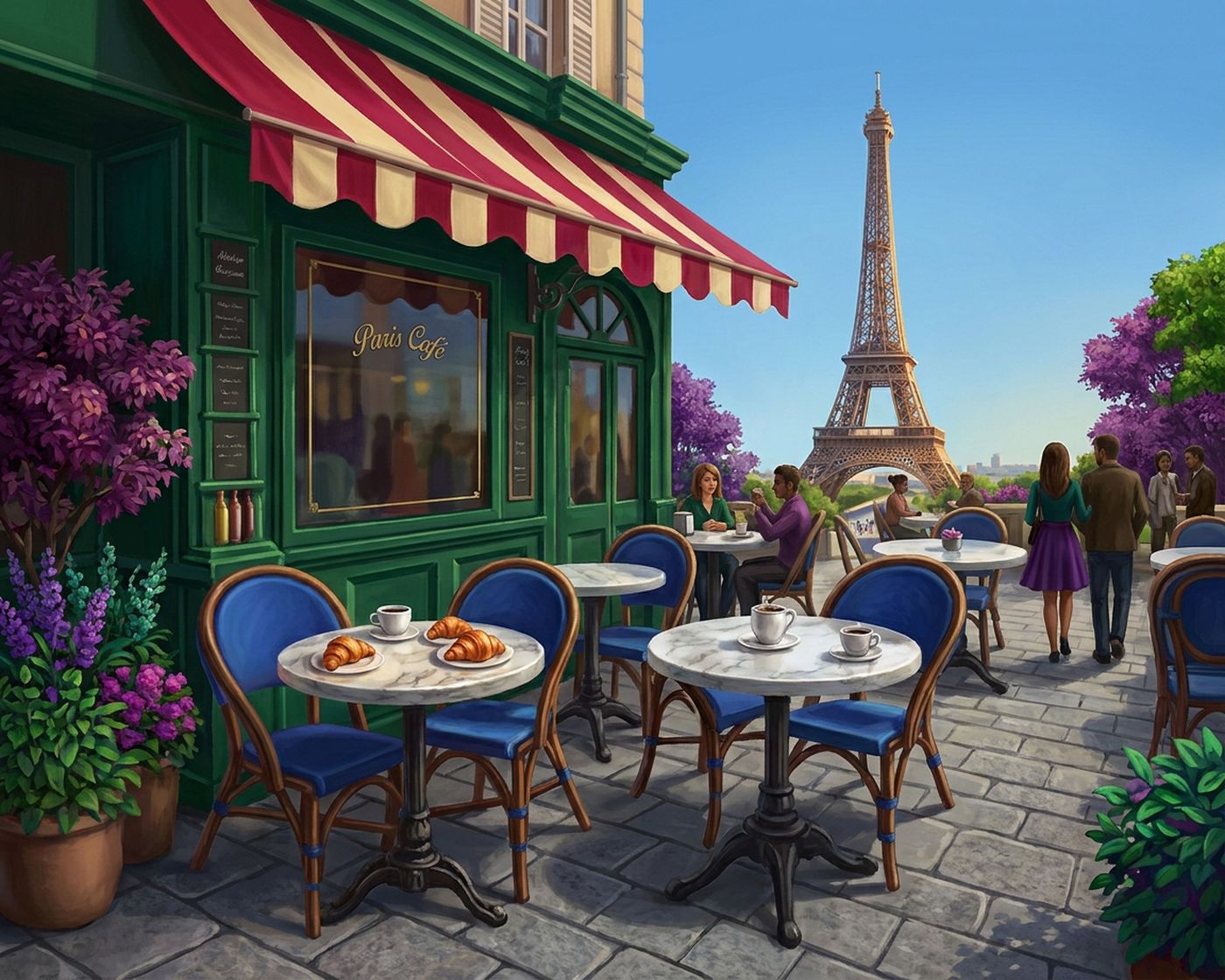 Full-colour reference for Paris Café