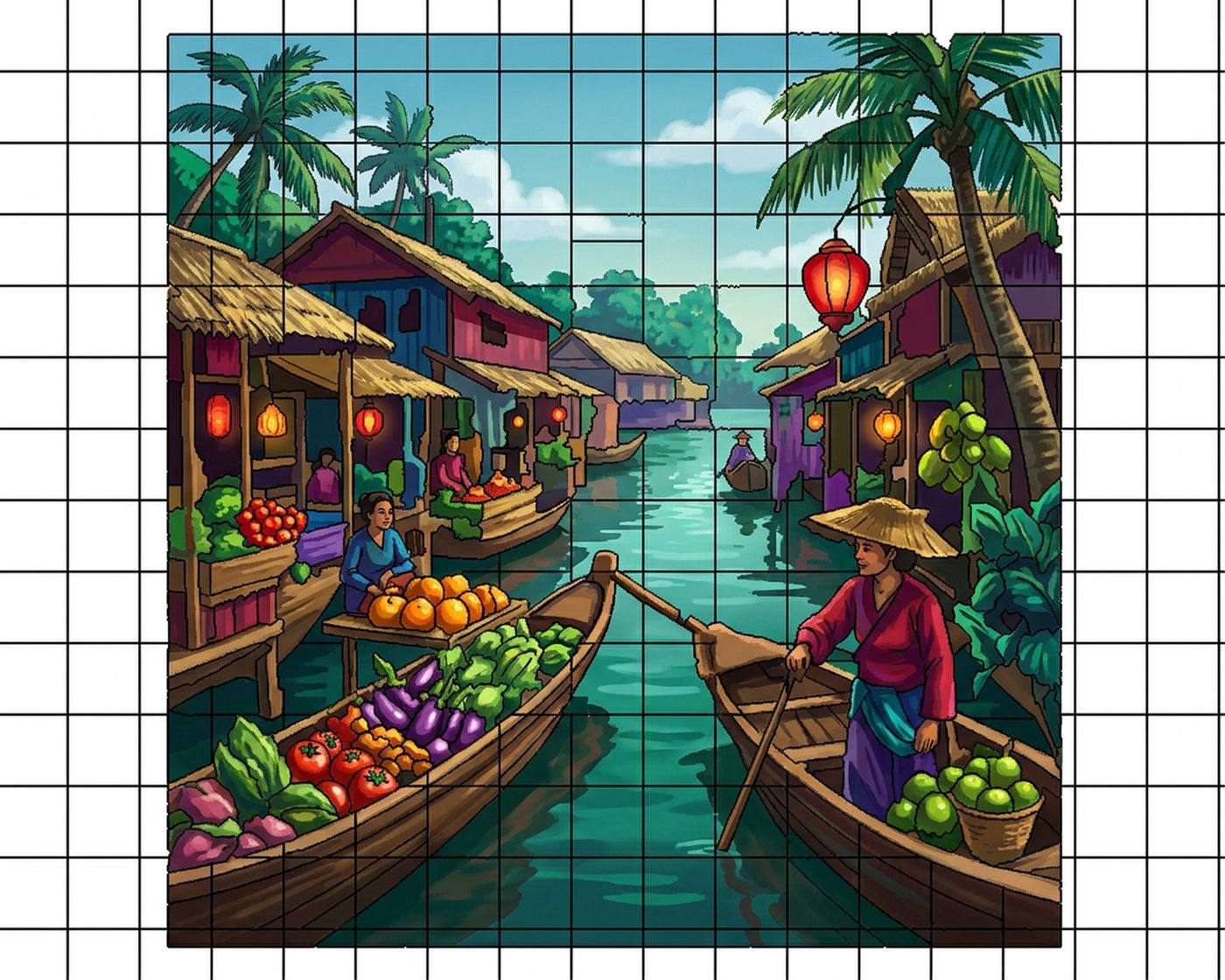 Full-colour reference for Thai Floating Market