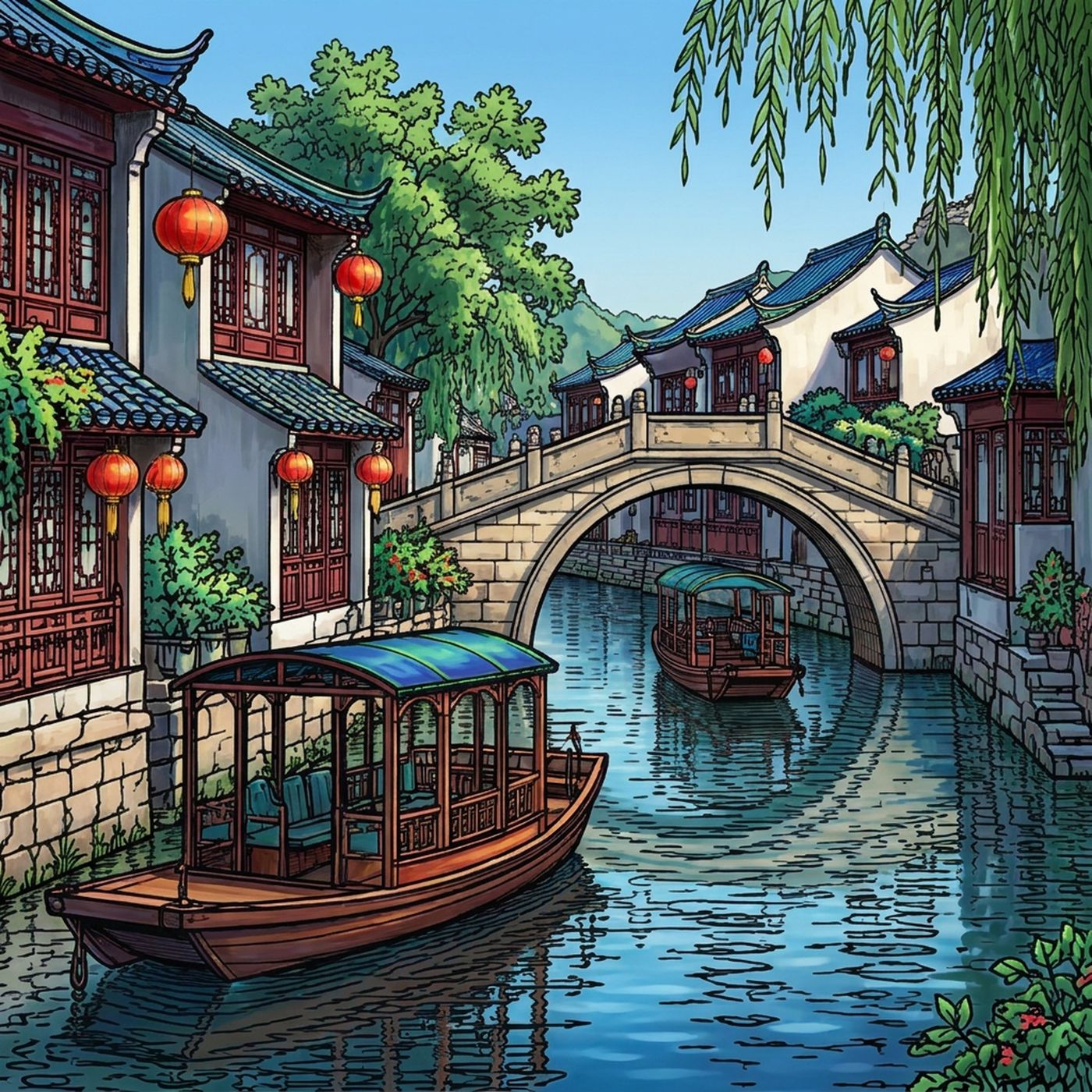 Full-colour reference for Chinese Water Town