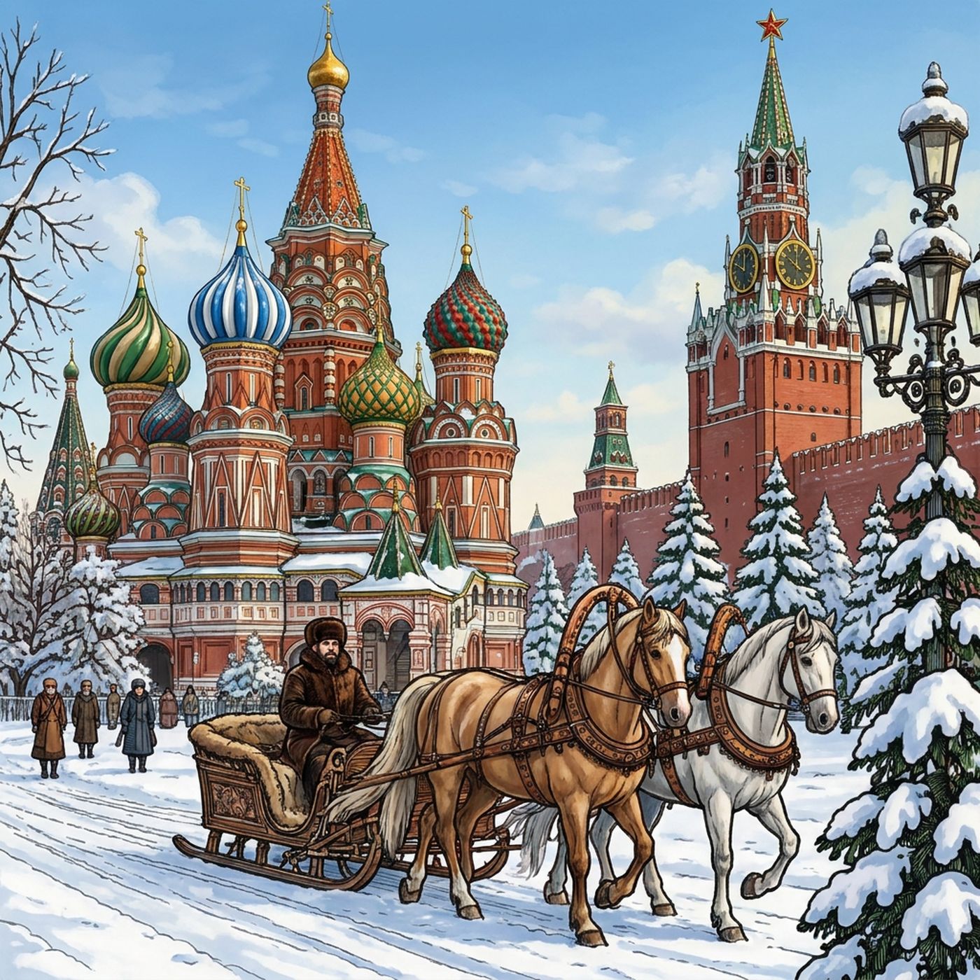 Full-colour reference for Moscow Winter Square
