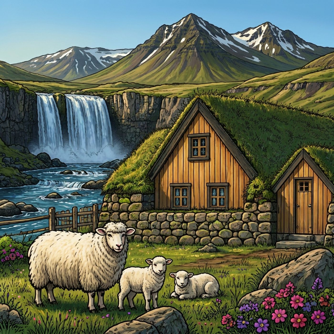 Full-colour reference for Icelandic Turf Farmstead
