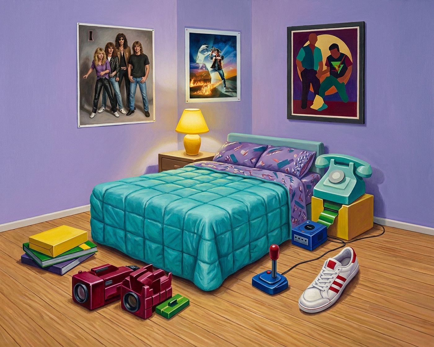 Full-colour reference for 1980s Teenage Bedroom