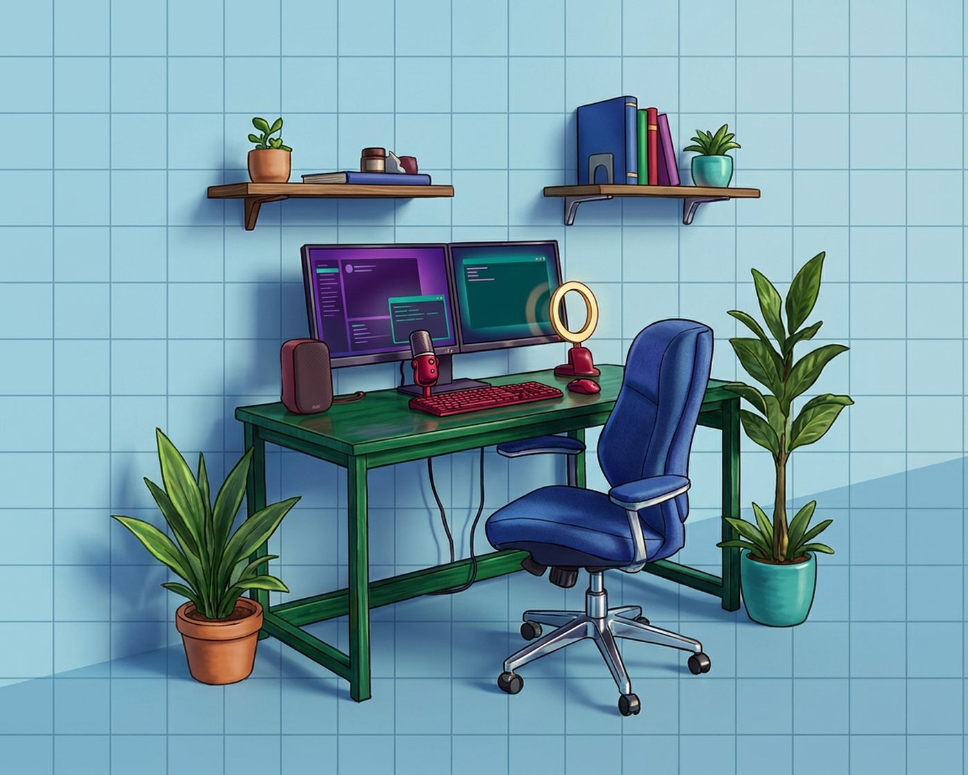 Full-colour reference for Modern Smart Home Office