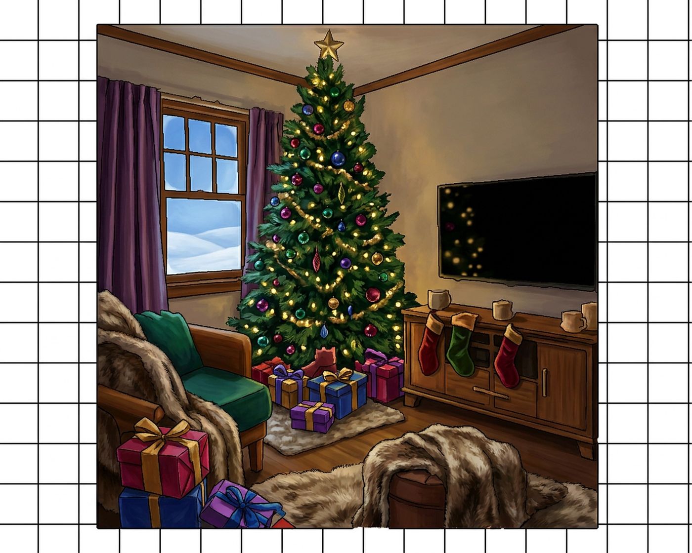 Full-colour reference for Christmas Morning, Today
