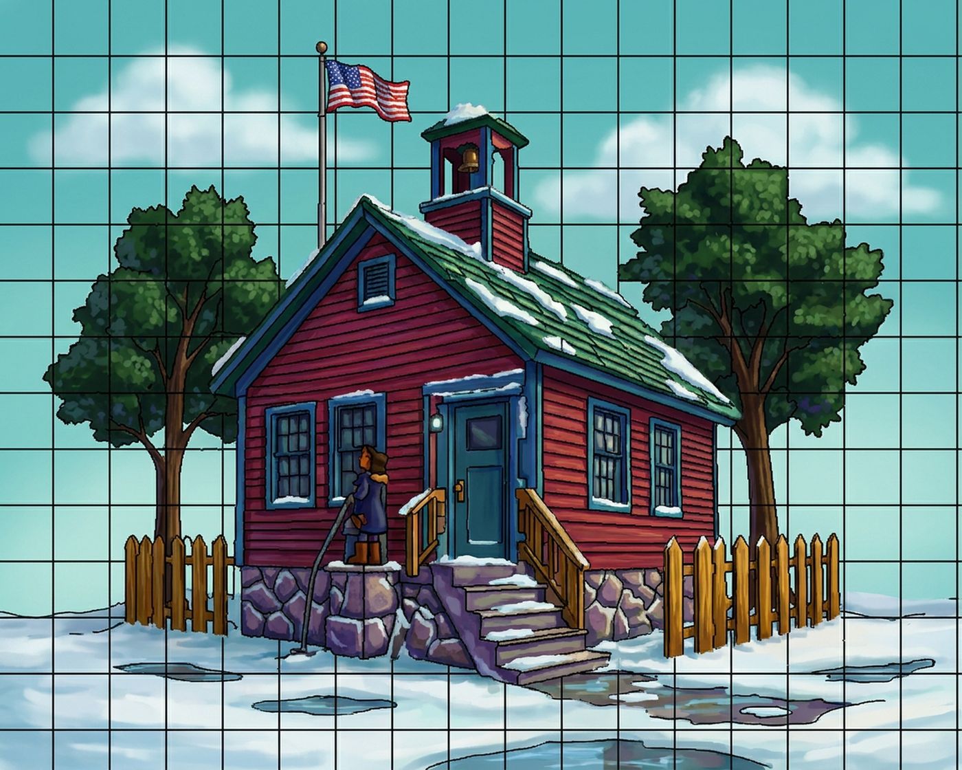 Full-colour reference for Old Schoolhouse