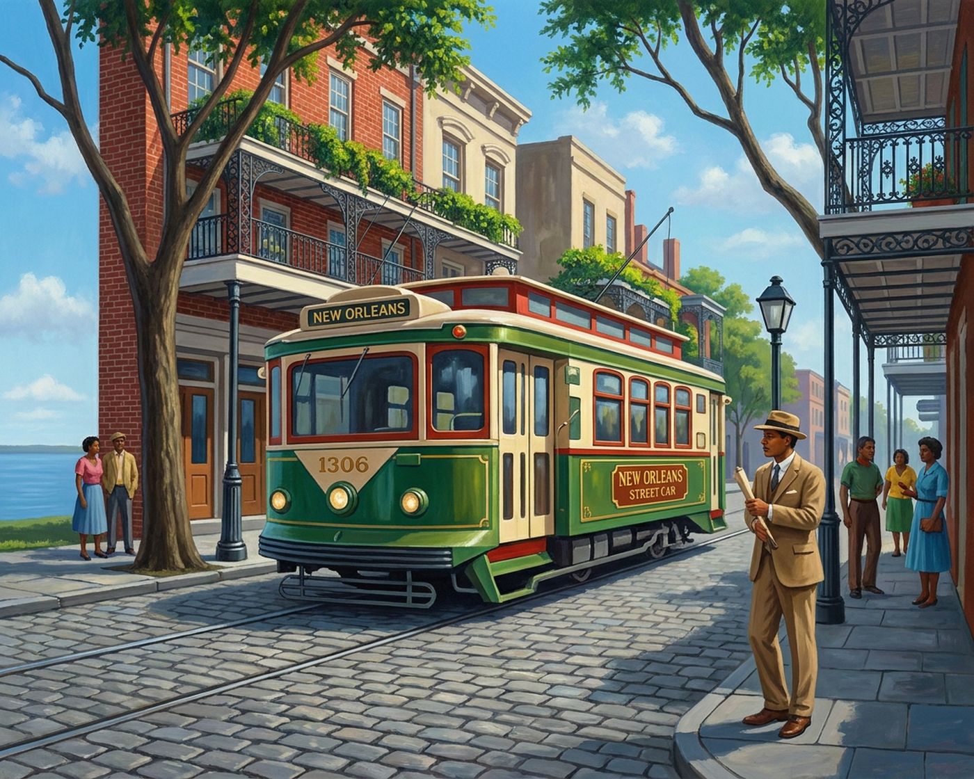 Full-colour reference for New Orleans Streetcar