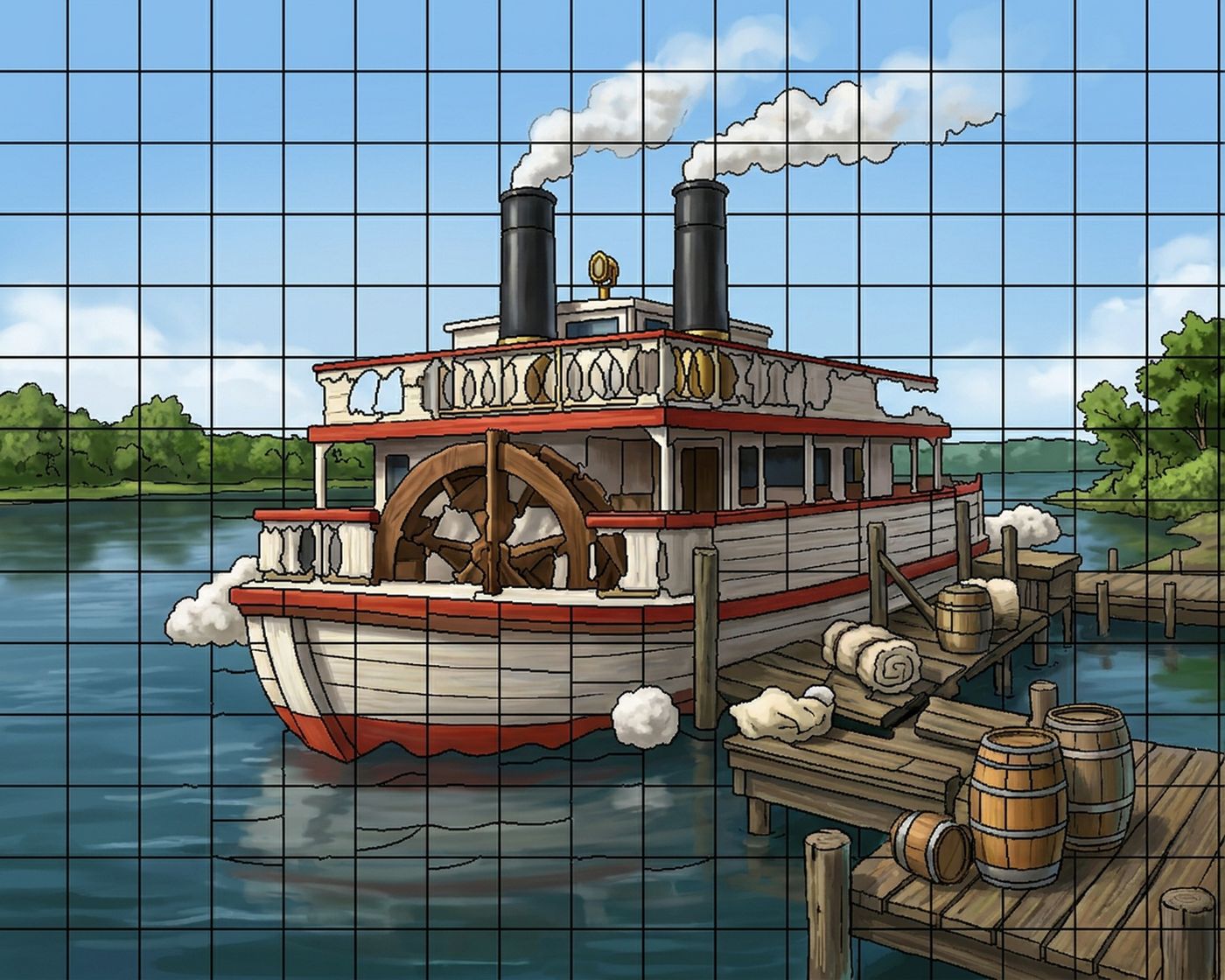Full-colour reference for Mississippi Riverboat