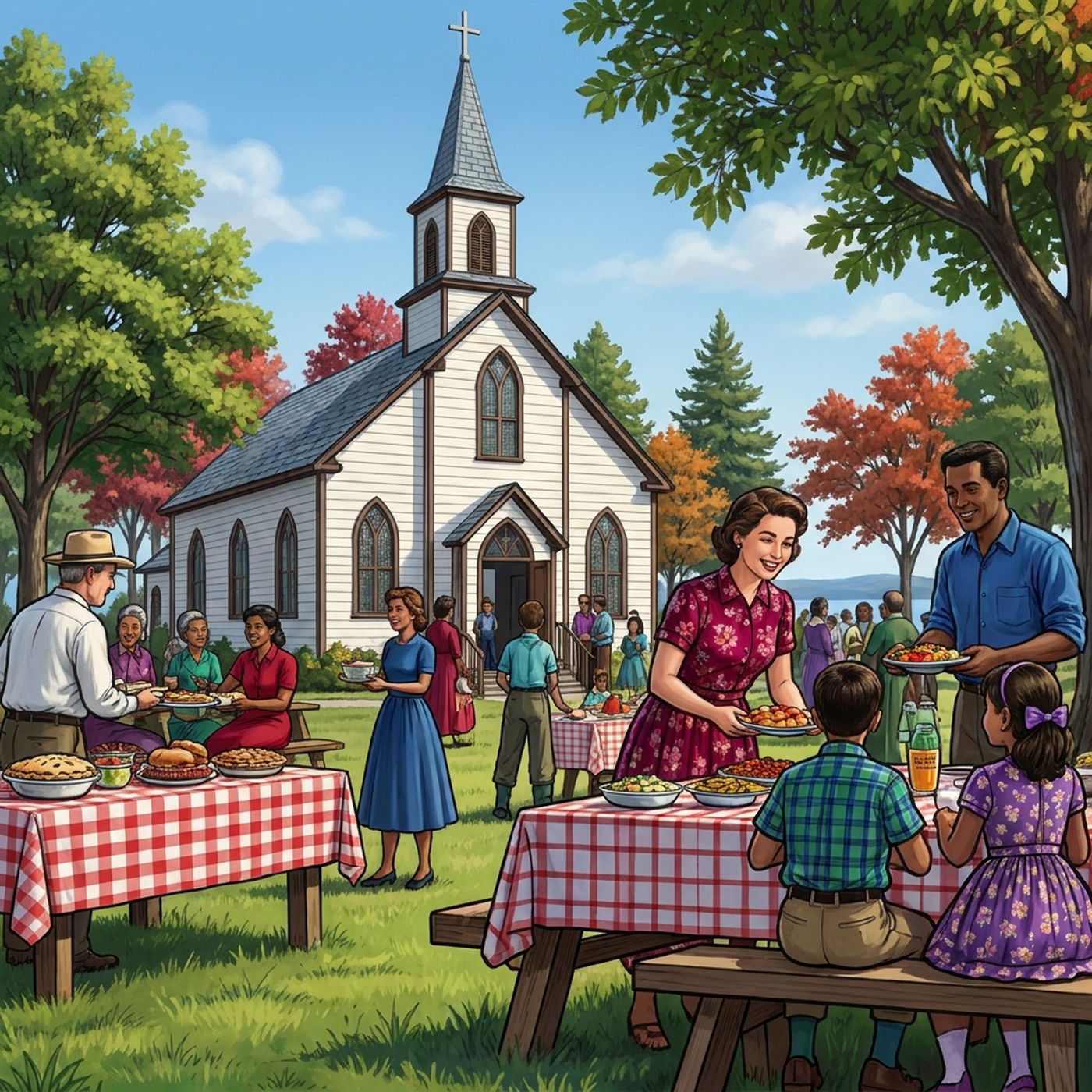 Full-colour reference for Church Picnic Social